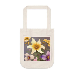 Floral Organic Canvas Tote - Certified Cotton - Dipaliz - Bags