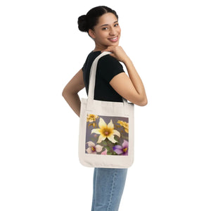 Floral Organic Canvas Tote - Certified Cotton - Dipaliz - Bags
