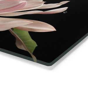 Large Pink Flower Cutting Board Tempered Glass - Dipaliz - Boards