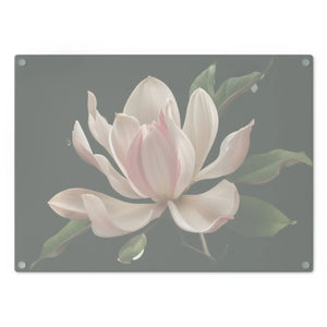 Large Pink Flower Cutting Board Tempered Glass - Dipaliz - Boards