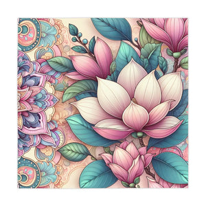 Pink Floral Mandala Dream Tablecloth – Polyester - Dipaliz - Tablecloths
