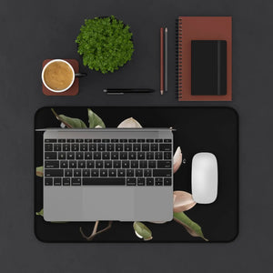 Elegant Pink Magnolia Desk Mat - Neoprene Floral - Dipaliz - Workstation & Cubicle Accessories