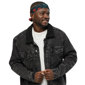 Floral All-over Print Bandana - Bold Red Blooms - Dipaliz - Bandanas & Headties