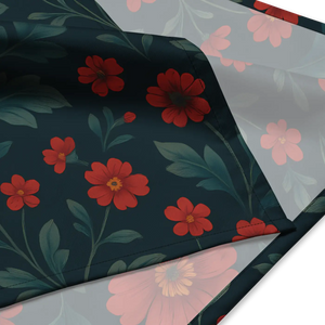 Floral All-over Print Bandana - Bold Red Blooms - Dipaliz - Bandanas & Headties