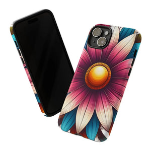 Vibrant Flower Tough Cases - Protective Phone - Dipaliz - Mobile
