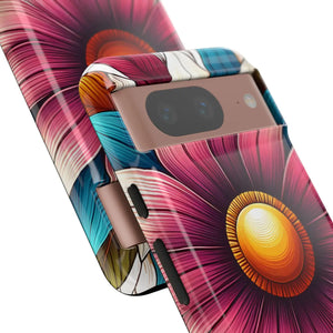Vibrant Flower Tough Cases - Protective Phone - Dipaliz - Mobile
