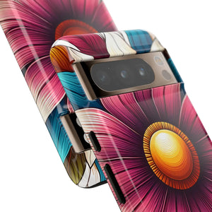 Vibrant Flower Tough Cases - Protective Phone - Dipaliz - Mobile