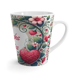 Heart Latte Mug - Whimsical Coffee Cup - Dipaliz - 12oz - Mugs