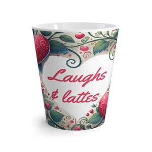 Whimsical Heart Latte Mug - Durable 14oz Ceramic - Dipaliz - Mugs