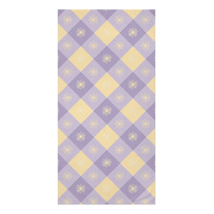 Butter Yellow Checkered Beach Towel Cotton Blend - Dipaliz - Towels