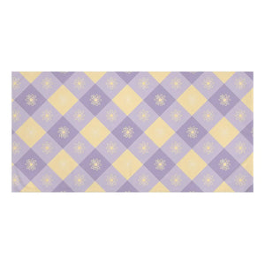 Butter Yellow Checkered Beach Towel Cotton Blend - Dipaliz - Towels