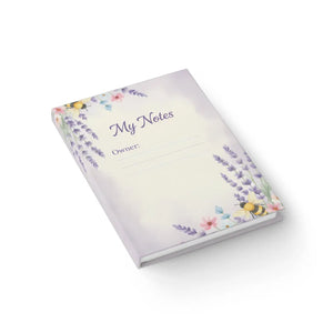 Personalized Lavender Floral Notes Journal - Pocket Size - Dipaliz - Notebooks & Notepads