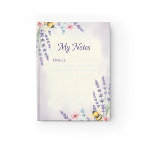 Personalized Lavender Floral Notes Journal - Pocket Size - Dipaliz - Notebooks & Notepads
