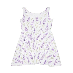 Lavender Floral Summer Dress – Organic Cotton - Dipaliz - Dresses - Xs