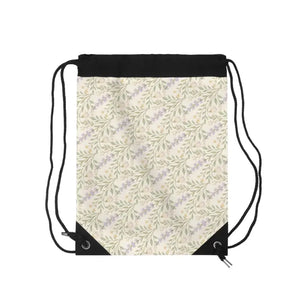 Lavender Sprig Drawstring Bag Floral Gym Sack Light Style Dipaliz - one Size - School Backpacks