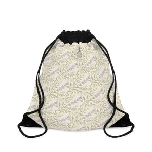 Lavender Sprig Drawstring Bag Floral Gym Sack Light Style Dipaliz - one Size - School Backpacks