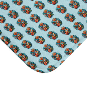 Home Decor - Bath Mat - Dipaliz Intricate Flowers Design for Luxurious Comfort