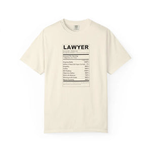 Lawyer Funny Nutrition Facts T-shirt, Gift Tee - T-shirts
