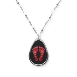Shiny Oval Zinc Alloy Necklace - Elegant Statement - Dipaliz - Necklaces