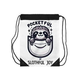 Sloth Drawstring Bag - Lightweight Women’s Fashion Style - Dipaliz - one Size - Handbags Wallets & Cases