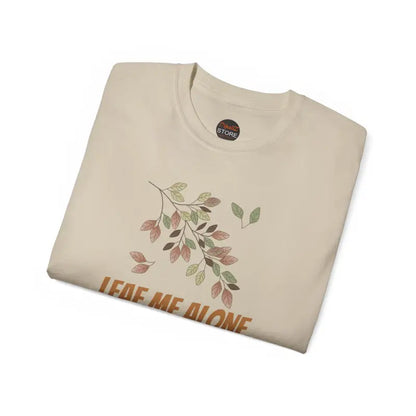 Leaf me Alone Unisex Cotton Tee for Fall Foliage Fun - T-shirt