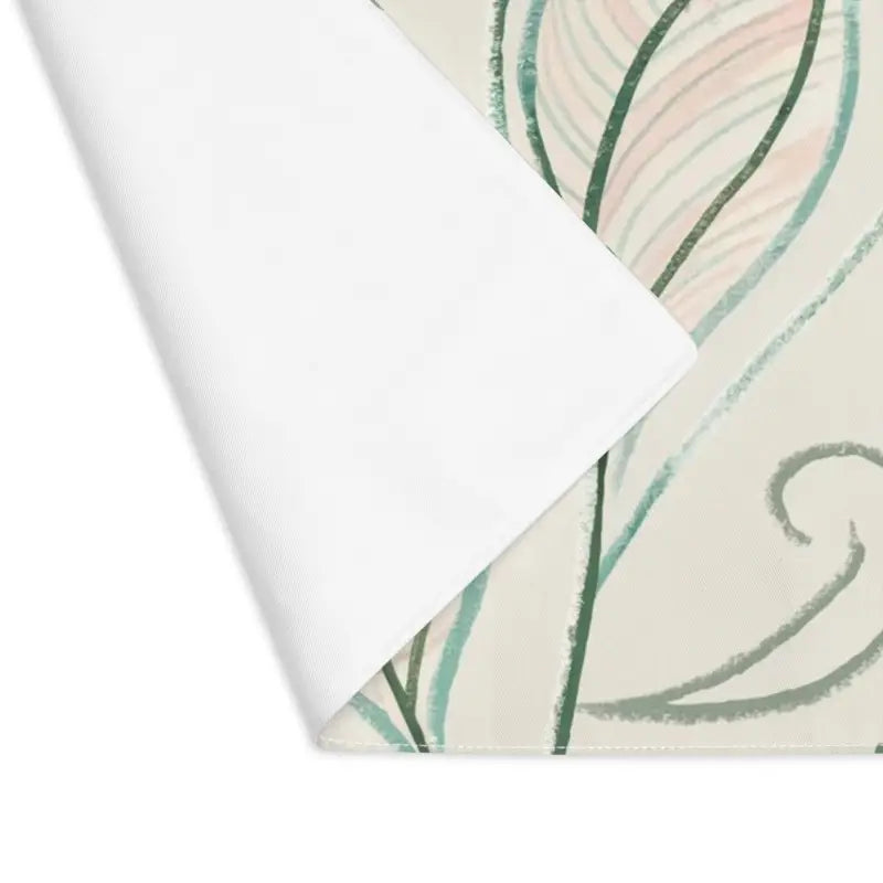 Elevate your Table with Stylish Green Leaves Cloth Placemats - 18’’ × 14’’ Home Decor