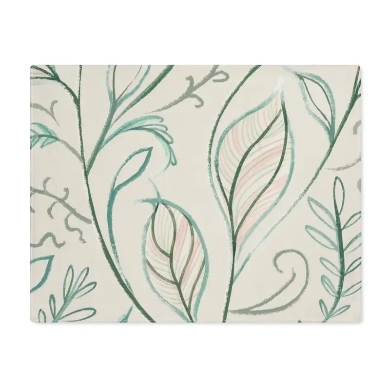 Elevate your Table with Stylish Green Leaves Cloth Placemats - 18’’ × 14’’ Home Decor