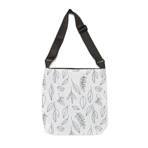 Leaf Line Pattern Tote Bag - Botanical Design Spun Polyester - Dipaliz - Bags