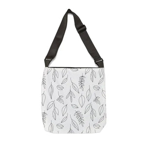 Leaf Line Pattern Tote Bag - Botanical Design Spun Polyester - Dipaliz - Bags