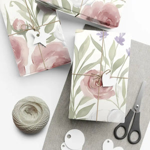 Leaf Pattern Gift Wrap Botanical Style - Dipaliz - Wrapping Paper