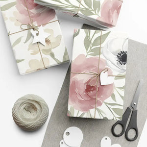 Leaf Pattern Gift Wrap Botanical Style - Dipaliz - Wrapping Paper