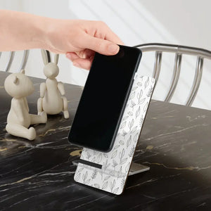 Accessories - Leaf Pattern Phone Stand - Slim Portable Desk Holder - Dipaliz 2.8’’ x 5.9’’ / Glossy