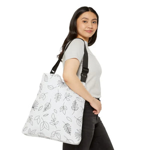 Sketch Adjustable Tote - Minimal Floral Pattern Lightweight - Dipaliz - Bags