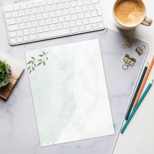 Elegant Leafy Notepad - Stylish Office Stationery - Dipaliz - Notepads