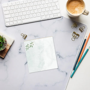Elegant Leafy Notepad - Stylish Office Stationery - Dipaliz - Notepads
