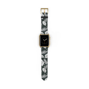 Vibrant Watch Band - Leafy Pattern Faux Leather - Dipaliz - Bands