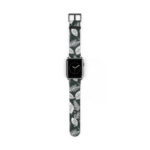 Vibrant Watch Band - Leafy Pattern Faux Leather - Dipaliz - Bands