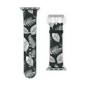 Vibrant Watch Band - Leafy Pattern Faux Leather - Dipaliz - Bands