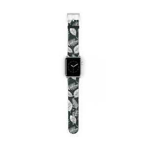 Vibrant Watch Band - Leafy Pattern Faux Leather - Dipaliz - Bands