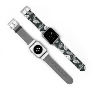 Vibrant Watch Band - Leafy Pattern Faux Leather - Dipaliz - Bands