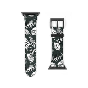 Vibrant Watch Band - Leafy Pattern Faux Leather - Dipaliz - Bands