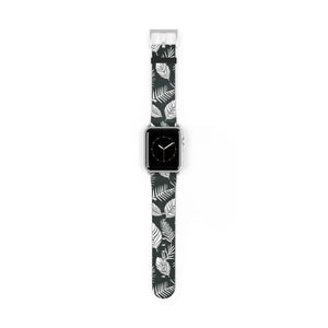 Watch Band - Leafy Pattern Faux Leather Comfort Style - Dipaliz - Bands