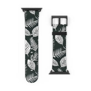 Watch Band - Leafy Pattern Faux Leather Comfort Style - Dipaliz - Bands