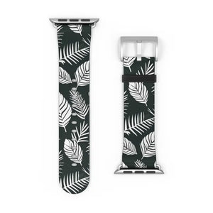 Watch Band - Leafy Pattern Faux Leather Comfort Style - Dipaliz - Bands