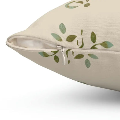 Elevate your Space with Roses & Leaves Polyester Pillow - Home Decor