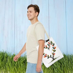 Heart Leaf Aop Tote Bag - Bold Spacious Daily Carryall - Dipaliz - Bags