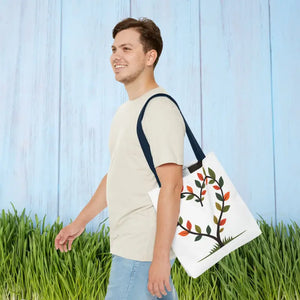 Heart Leaf Aop Tote Bag - Bold Spacious Daily Carryall - Dipaliz - Bags