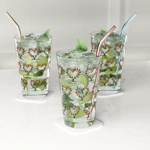 Beer Glass - Unique Heart Shape Leaves Design - Dipaliz - 16oz - Glasses