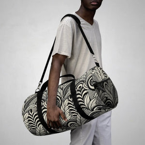 Black Oxford Canvas Duffel - Polyester Travel Bag - Dipaliz - Bags