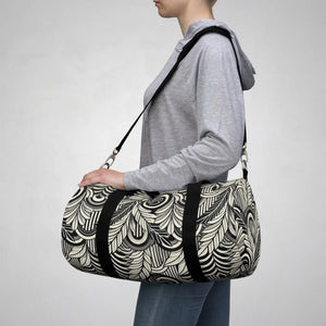 Black Oxford Canvas Duffel - Polyester Travel Bag - Dipaliz - Bags